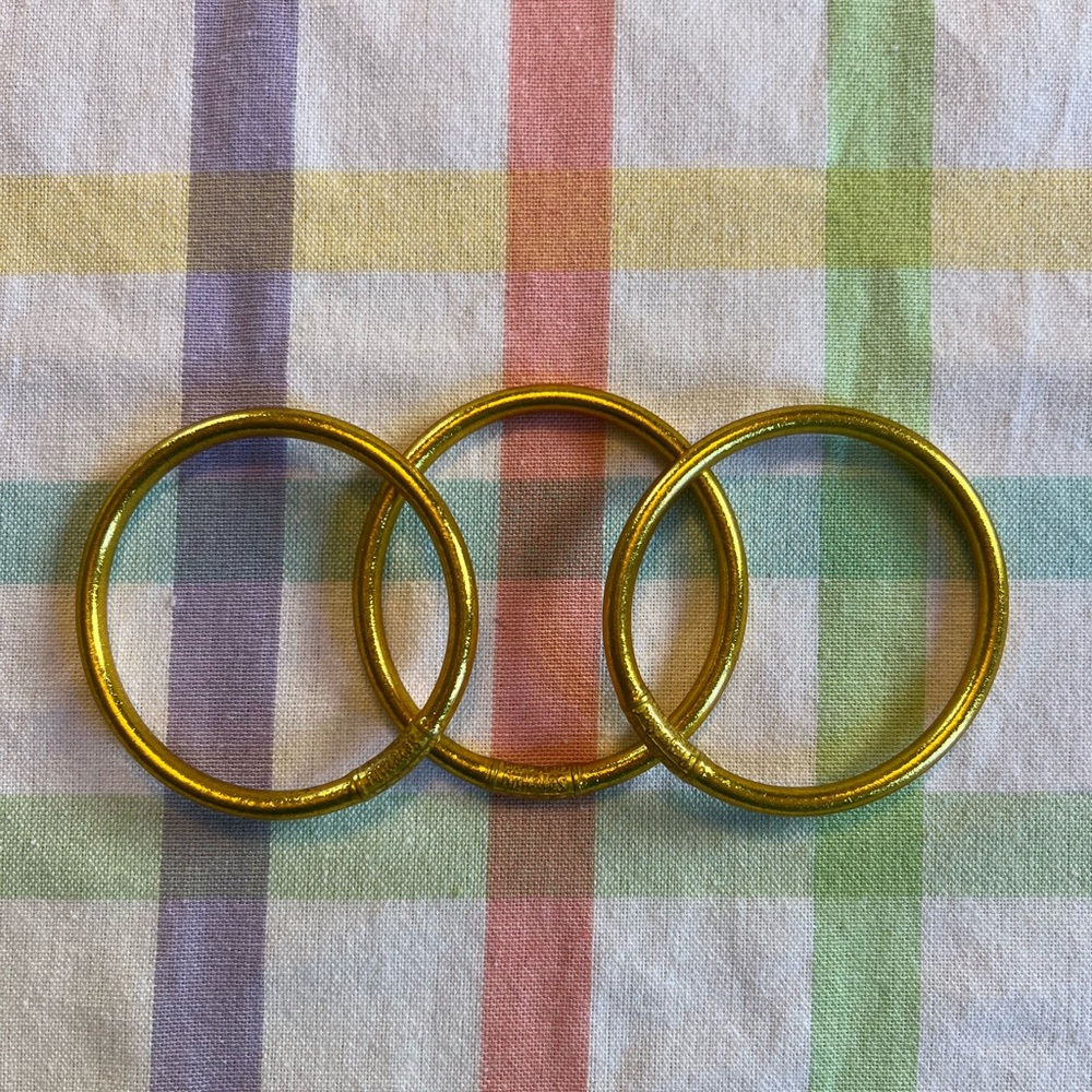 BudhaGirl “Gold” Set of 3 All Weather Bangles